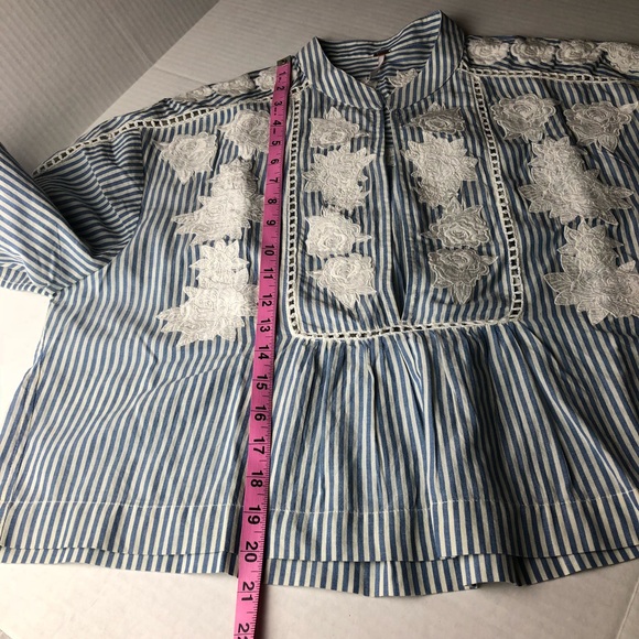 NEW Free People Liya Embroidered Tunic Top Sm/med - Picture 6 of 8